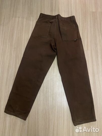 Джинсы мужские коричневые bershka