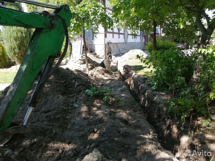 Услуги миниэкскаватора