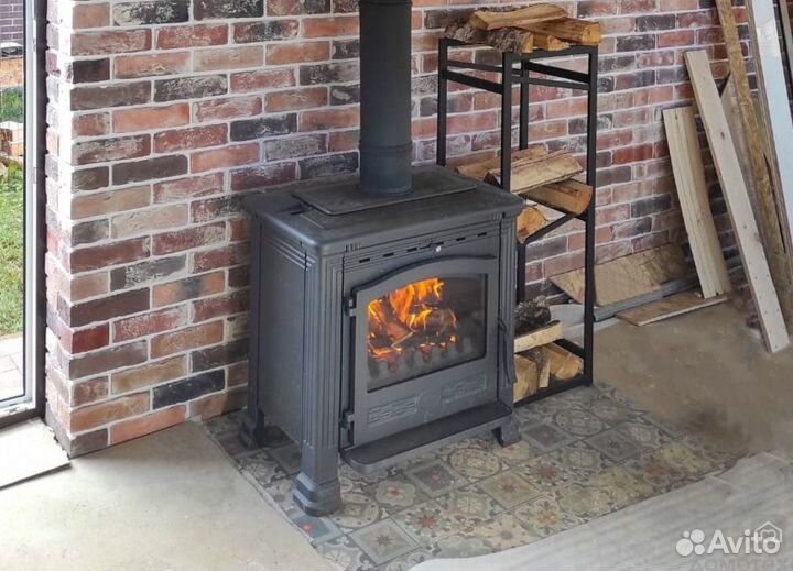 Печь tena N эмалированная черная (Plamen)