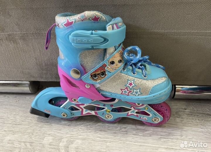 Роликовые коньки детские раздвижные лол