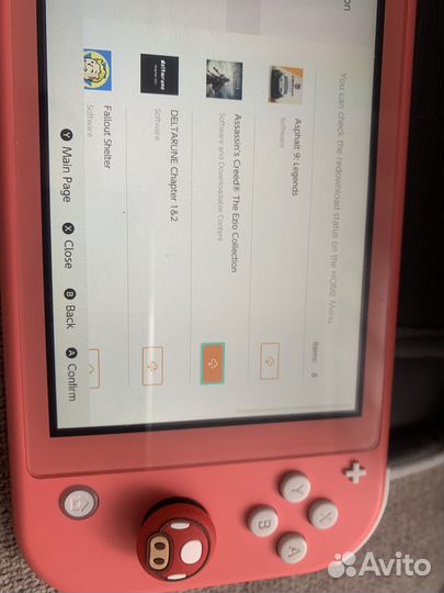 Nintendo switch lite с играми