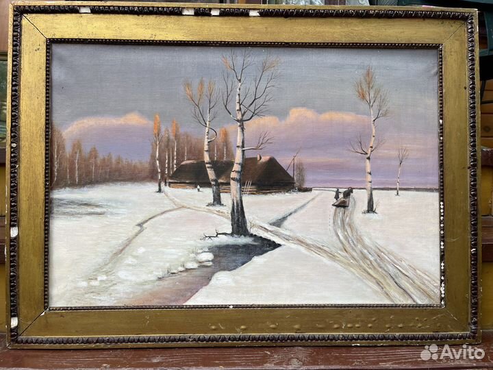 Картина старая без автора