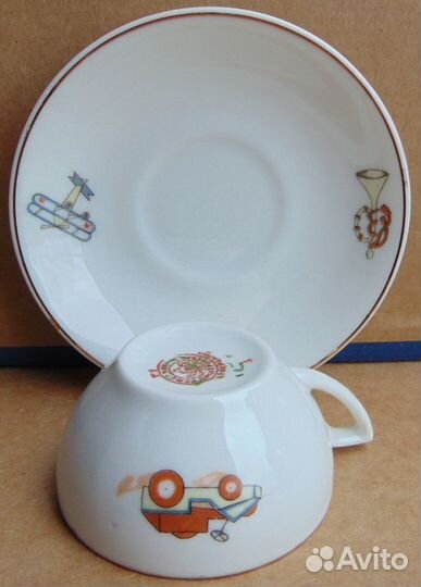 Чайная кофейная пара. Пионер агитация