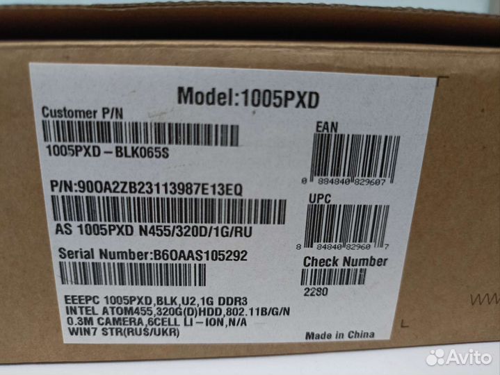 Нетбук asus eee pc 1005PXD