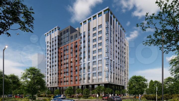 2-к. квартира, 72,8 м², 2/14 эт.