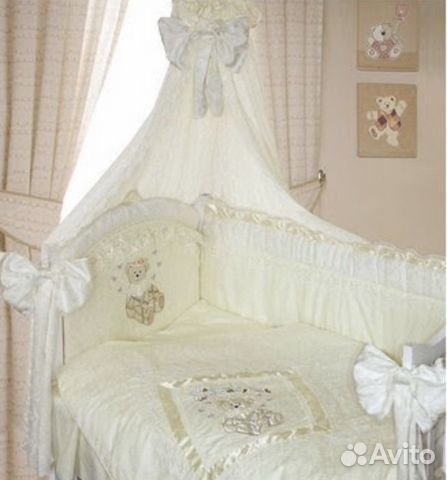 Комплект белья для кроватки и бортики