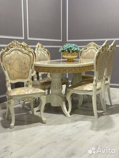 Стол и стулья, мебель