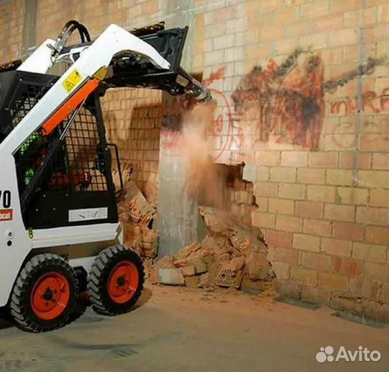Услуги,аренда минипогрузчика Bobcat
