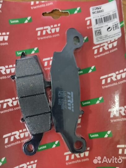 Тормозные колодки передние мото (TRW MCB682)