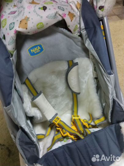 Детские санки коляска ника