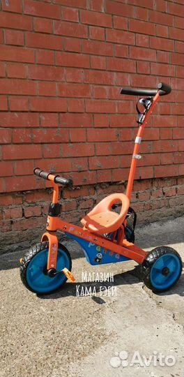 Велосипед с родительской ручкой