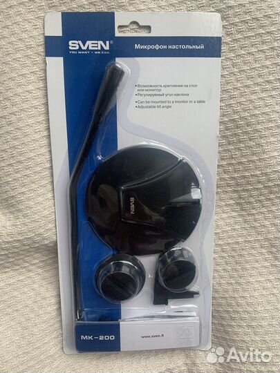 Новый микрофон настольный Sven