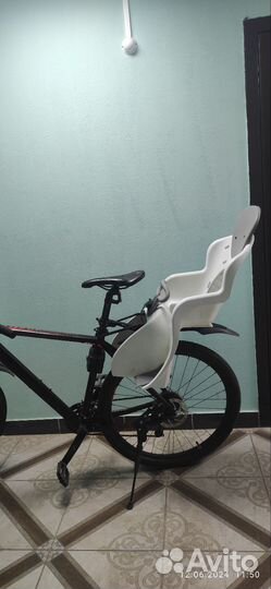 Кресло детское заднее на велосипед