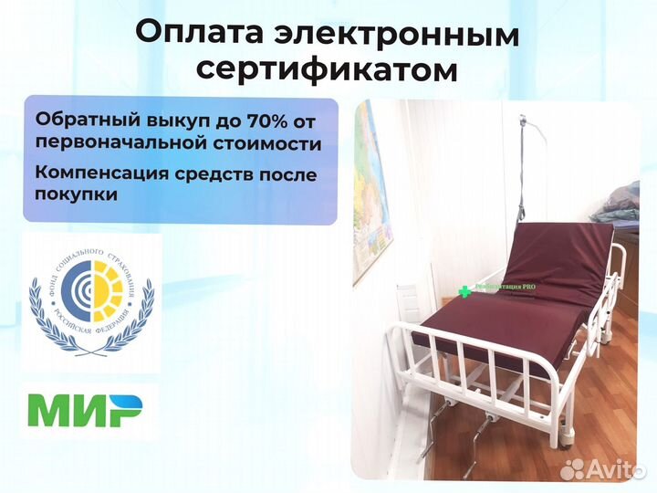 Кровать функциональная для ухода за больными