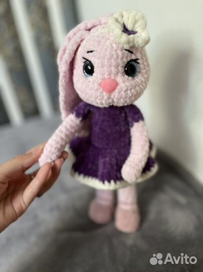 Кукольная плюшевая зайка