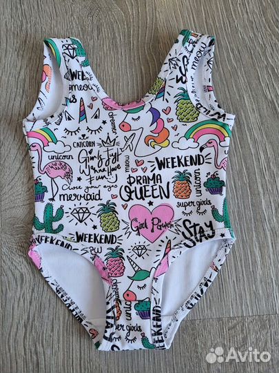 Купальник для девочки 80рр *одет 1 раз*