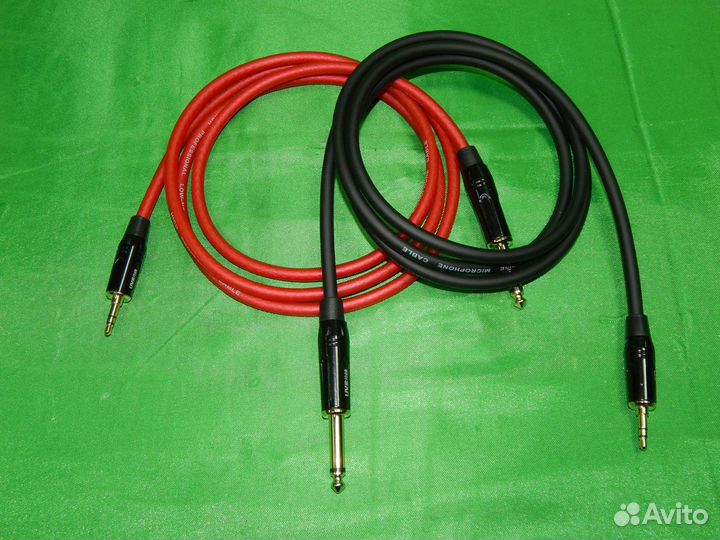 Кабель jack 6,35 на mini jack 3.5 1.5m