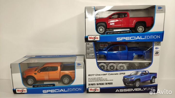 Ford Ranger,Chevrolet Colorado ZR2 Maisto 1:24