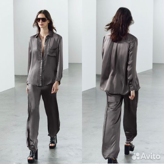 Костюмы из вискозы, льна и др. Zara