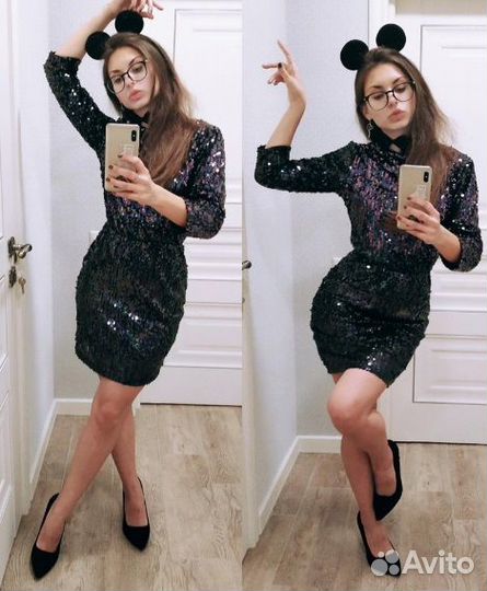 Новое платье с пайетками