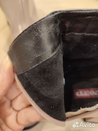 Ботильоны бежевые натуральная кожа 38 размер