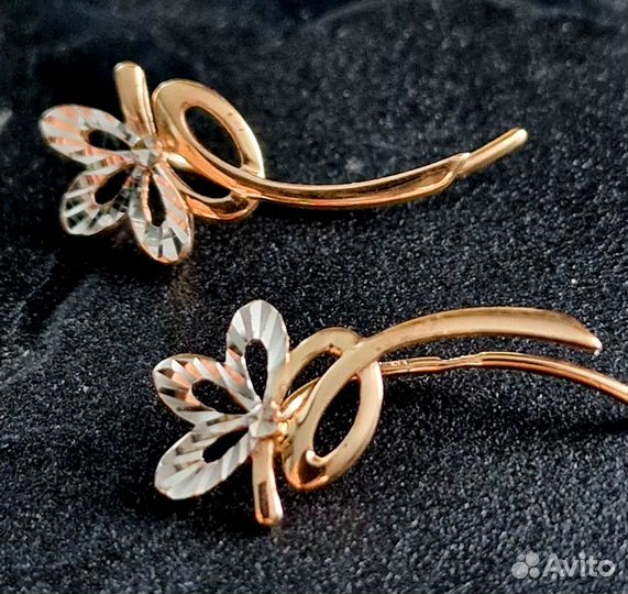 Золотые серьги 585 (28)