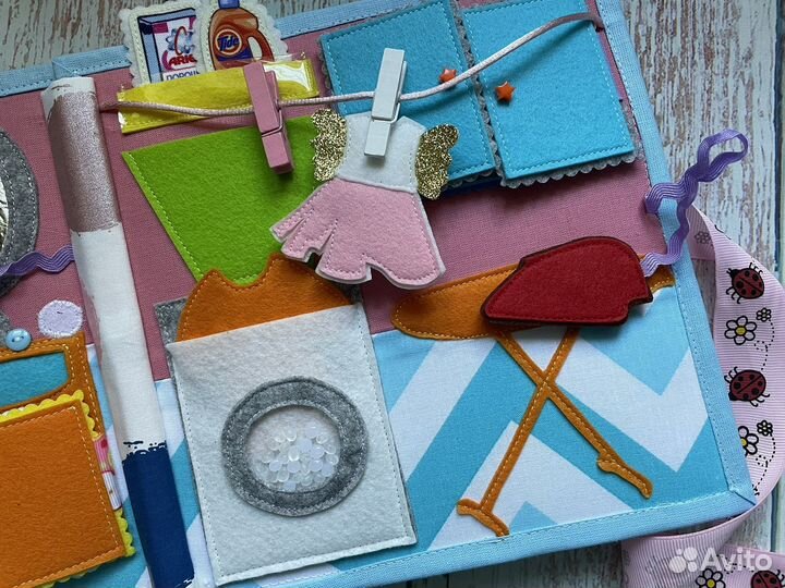 Развивающая книга из фетра