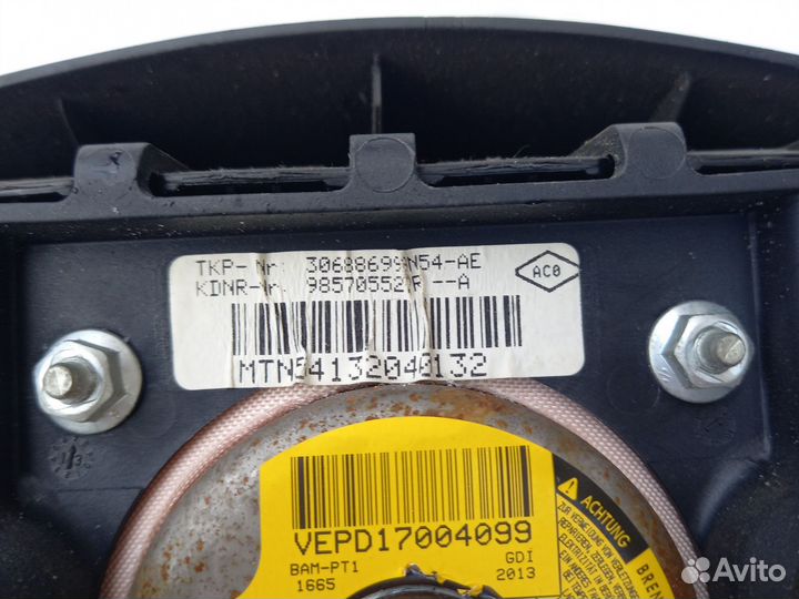 Подушка в руль renault