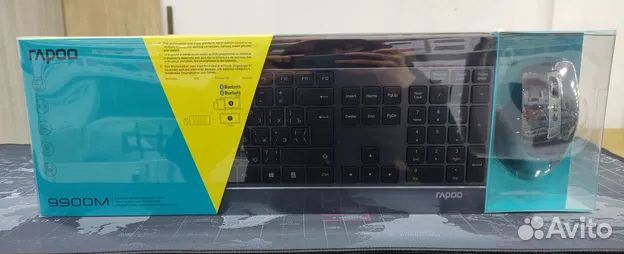 Клавиатура и мышь Rapoo m9900 wi-fi и bluetooth
