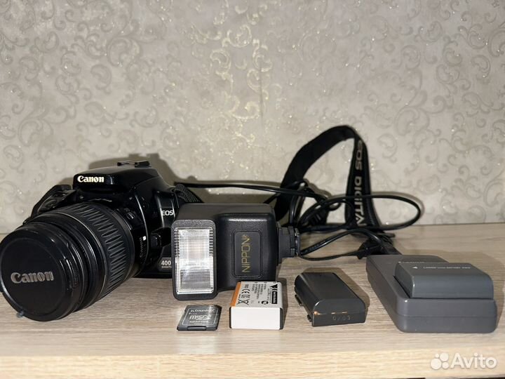 Цифровой фотоаппарат Canon EOS 400D KIT black