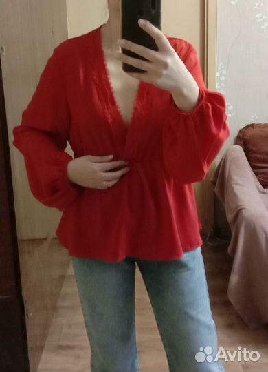 Блузка яркая нарядная 48 размер