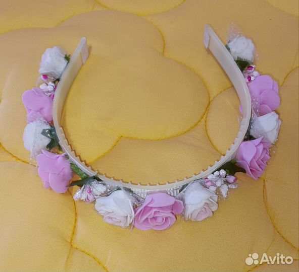 Ободок с цветами