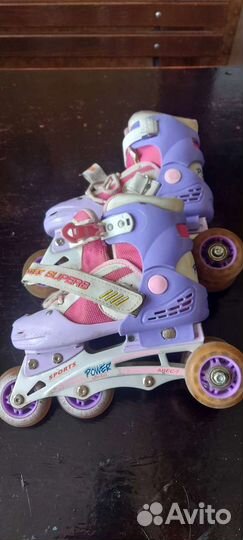Роликовые коньки 2-6 лет раздвижные