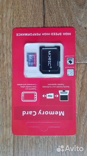 Карта памяти MicroSD 64Gb