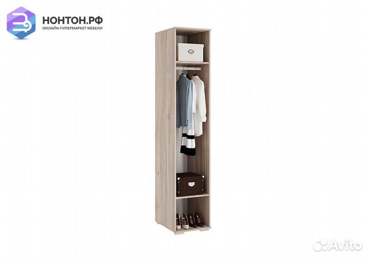 Шкаф однодверный Панда 01.01 дуб мария / белый