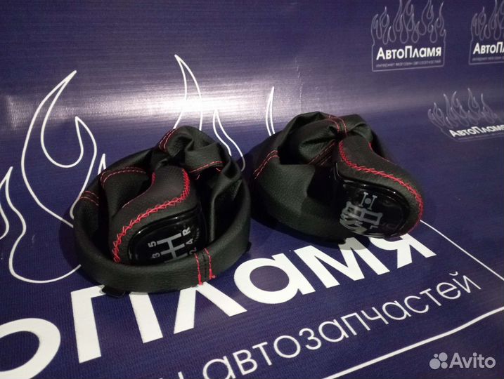 Ручки кпп и раздатки в коже Шевроле Нива