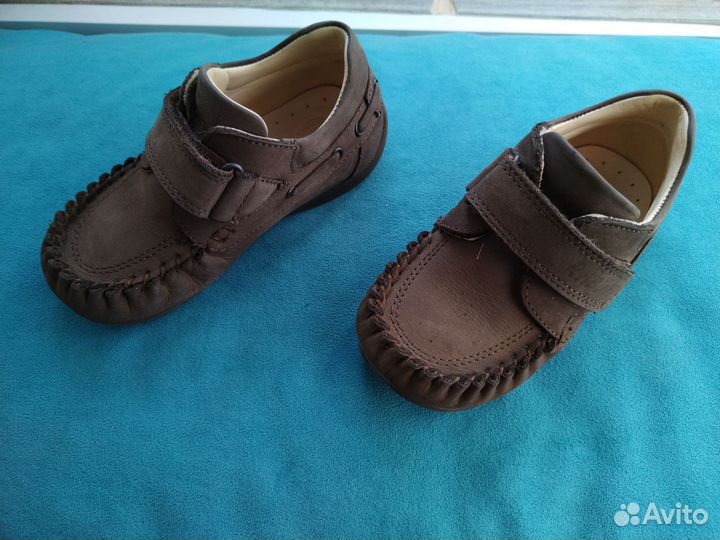 Мокасины / ботиночки на мальчика, 24 рр. Нубук