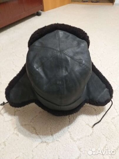 Шапка ушанка мужская овчина