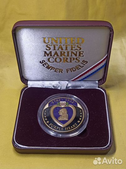 Purple Heart Medal usmc Coin
