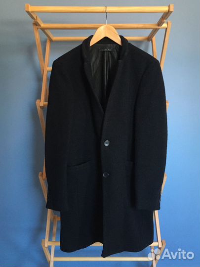 Пальто мужское черное Zara