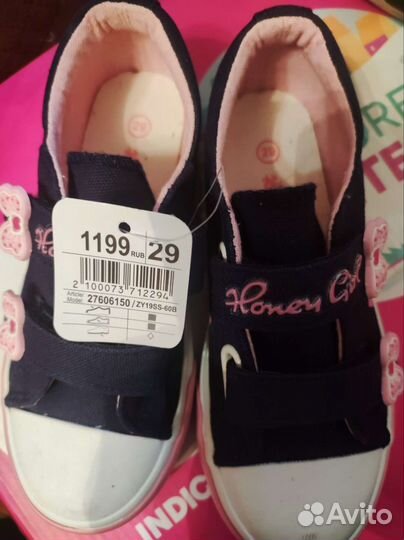 Кеды для девочки 29 новые