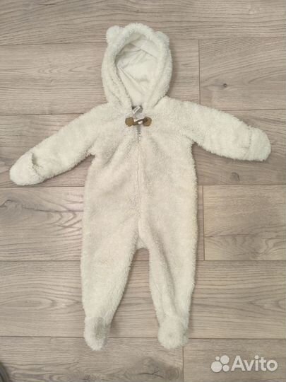 Утеплённый комбинезон мишка с ушками 74-80