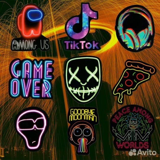 Наклейки, стикеры для сноуборда, самоката, хобби