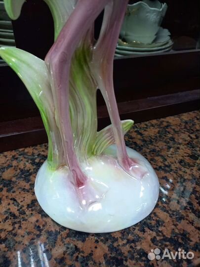 Статуэтка винтажная фарфоровая Фламинго