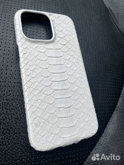 Чехол на iPhone 15 Pro Max из кожи питона