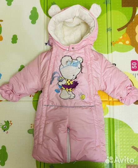 Зимний комбинезон для девочки 80