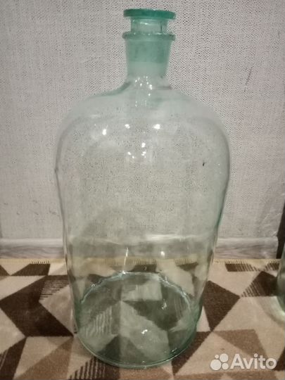 Бутыль стеклянная