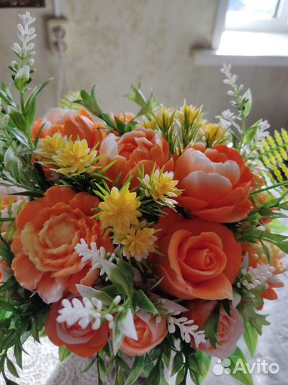 Мыло ручной работы букеты