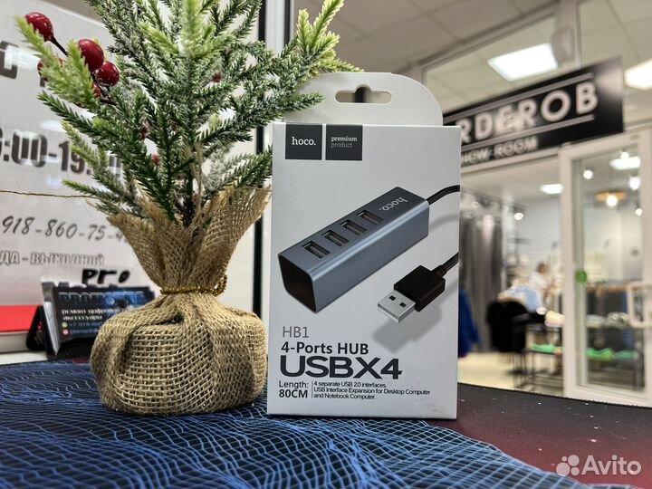 Usb Хаб Hoco (разветвитель)