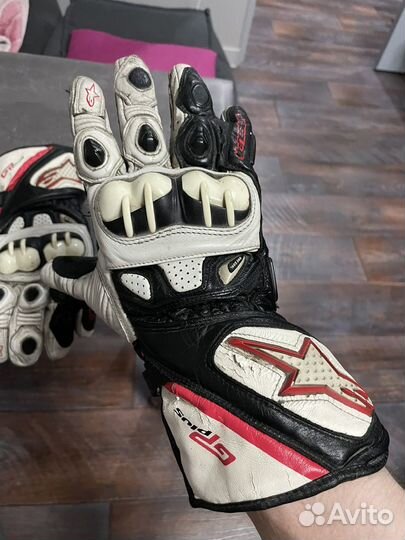 Мото перчатки кожа alpinestars gp plus